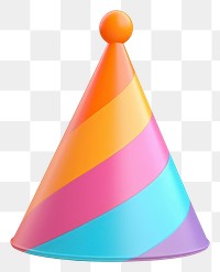 PNG  Party hat white background celebration. AI generated Image by rawpixel.