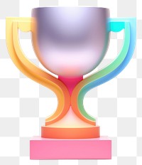 PNG Trophy glass white background achievement. AI generated Image by rawpixel.