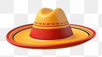 PNG Sombrero hat white background headwear. 