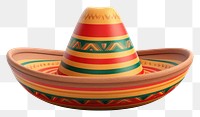 PNG Sombrero hat transparent background earthenware. AI generated Image by rawpixel.