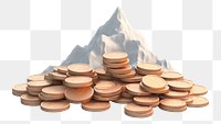 PNG Coins money white background investment. AI generated Image by rawpixel.