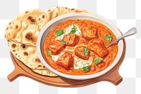 PNG Food curry meal stew. AI generated Image by rawpixel.