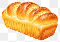 PNG Brioche bread food  