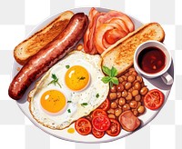 PNG Breakfast brunch food egg. AI generated Image by rawpixel.