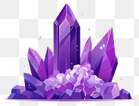 PNG Amethyst crystal purple quartz. AI generated Image by rawpixel.