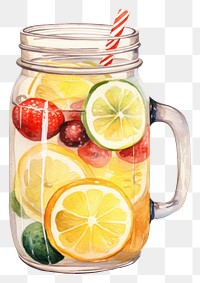 PNG Fruit food jar refreshment. 