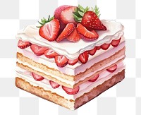 PNG Cake strawberry dessert cream. 