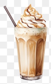 PNG Milkshake dessert drink food. AI generated Image by rawpixel.