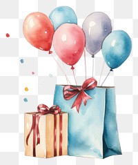 PNG Balloon bag transparent background shopping bag. 