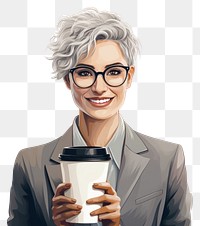 PNG Portrait glasses smiling holding. 