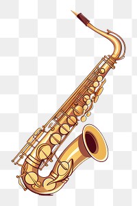 PNG Saxophone saxophonist performance euphonium. AI generated Image by rawpixel.