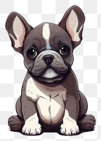 PNG Bulldog animal mammal puppy transparent background