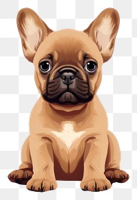 PNG Bulldog mammal animal puppy transparent background