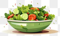 PNG Vegetable bowl salad plant transparent background