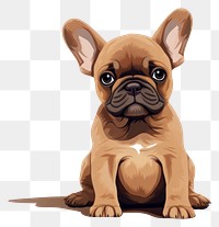 PNG Bulldog puppy animal mammal transparent background