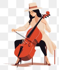 PNG Drawing cello adult performance. 