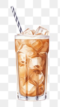 PNG Glass drink straw ice. AI generated Image by rawpixel.