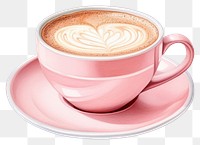 PNG Coffee cup saucer drink. AI generated Image by rawpixel.