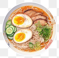 PNG Ramen plate food meal. 