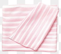PNG Towel striped folded pink, digital paint illustration. AI generated image