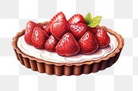 Strawberry dessert fruit cream. 