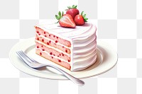 Strawberry dessert fruit cream. 