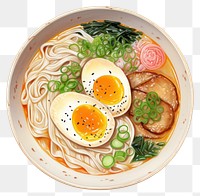 PNG Ramen plate food meal. 