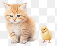 PNG Kitten animal mammal bird transparent background