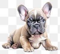 PNG Bulldog animal mammal puppy transparent background