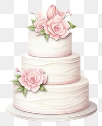 PNG Wedding cream cake dessert transparent background