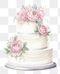 PNG Wedding cream cake dessert transparent background