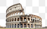 PNG Colosseum landmark amphitheater architecture. 