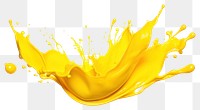 PNG yellow transparent background splattered