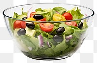 PNG Salad bowl vegetable glass transparent background