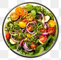 PNG Salad vegetable lunch plate transparent background