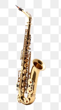 PNG Saxophone saxophonist performance euphonium. AI generated Image by rawpixel.