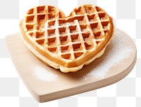 PNG Dessert waffle shape heart. 