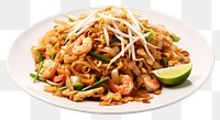 PNG Pad Thai noodle plate food. 