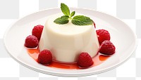 PNG Panna cotta raspberry dessert fruit. 