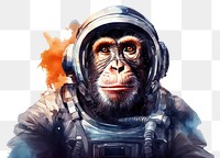 PNG Ape astronaut monkey animal. AI generated Image by rawpixel.