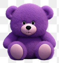 PNG Cartoon purple plush cute. 