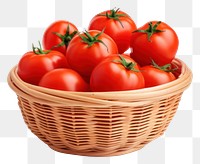 PNG Tomato basket vegetable plant. AI generated Image by rawpixel.