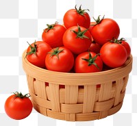 PNG Tomato basket vegetable plant. AI generated Image by rawpixel.