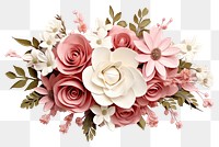 PNG Flower wedding petal plant. AI generated Image by rawpixel.