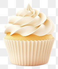 PNG Cupcake dessert vanilla cream. 