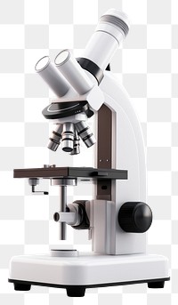 PNG Microscope science white background biotechnology. 