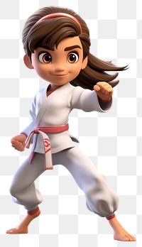 PNG Cartoon sports karate cute.