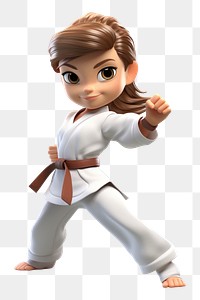 PNG Cartoon sports karate cute. AI generated Image by rawpixel.