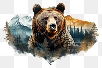 PNG Animal bear wildlife portrait. AI generated Image by rawpixel.