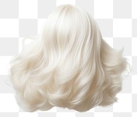 PNG Wig white hairstyle headshot. 